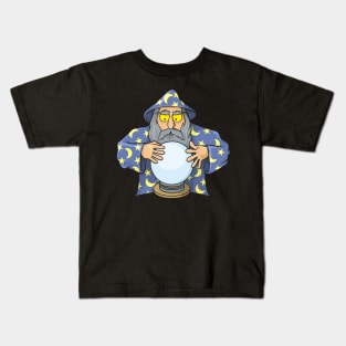 Wizard with Magic Ball Kids T-Shirt